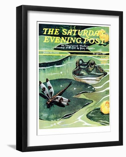 "Dinnertime!," Saturday Evening Post Cover, June 10, 1939-Jacob Bates Abbott-Framed Giclee Print