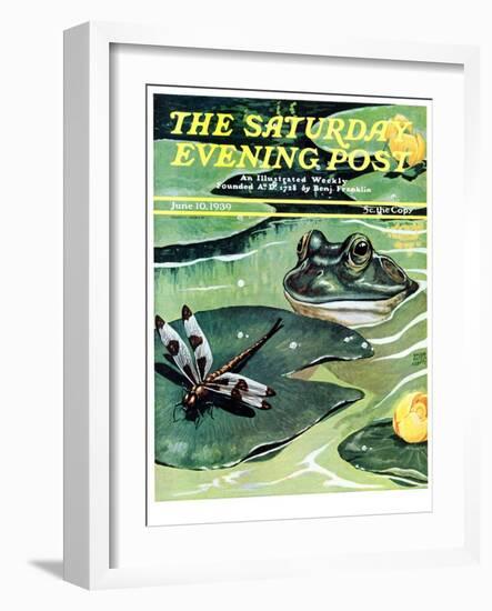 "Dinnertime!," Saturday Evening Post Cover, June 10, 1939-Jacob Bates Abbott-Framed Giclee Print