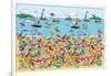 Dino Beach-The Paper Stone-Framed Giclee Print