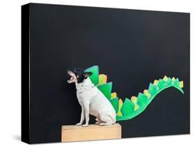 Dino Dog-Susan Sabo-Stretched Canvas