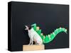 Dino Dog-Susan Sabo-Stretched Canvas