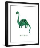 Dino Friends - Brontosaurus-Archie Stone-Framed Giclee Print