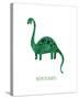 Dino Friends - Brontosaurus-Archie Stone-Stretched Canvas