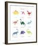 Dino Friends - Chart-Archie Stone-Framed Giclee Print