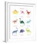 Dino Friends - Chart-Archie Stone-Framed Giclee Print