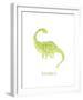 Dino Friends - Diplodocus-Archie Stone-Framed Giclee Print