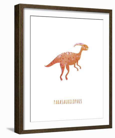 Dino Friends - Parasaurolophus-Archie Stone-Framed Giclee Print