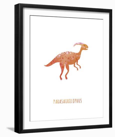 Dino Friends - Parasaurolophus-Archie Stone-Framed Giclee Print