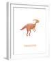 Dino Friends - Parasaurolophus-Archie Stone-Framed Giclee Print