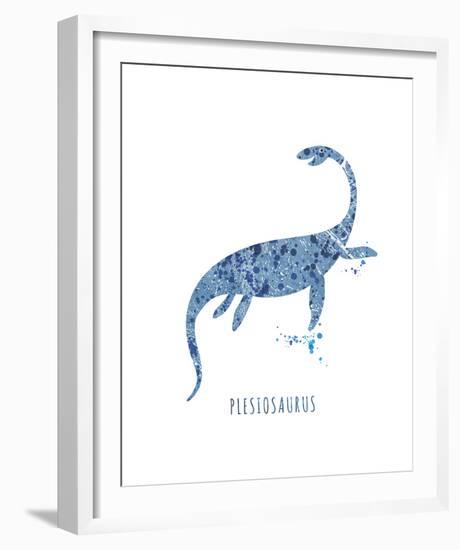 Dino Friends - Plesiosaurus-Archie Stone-Framed Giclee Print