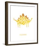 Dino Friends - Stegosaurus-Archie Stone-Framed Giclee Print