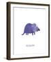 Dino Friends - Triceratops-Archie Stone-Framed Giclee Print