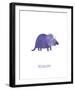 Dino Friends - Triceratops-Archie Stone-Framed Giclee Print