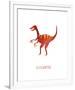 Dino Friends - Velociraptor-Archie Stone-Framed Giclee Print