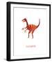 Dino Friends - Velociraptor-Archie Stone-Framed Giclee Print