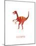 Dino Friends - Velociraptor-Archie Stone-Mounted Giclee Print