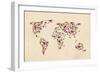 Dino Map of the Workld 2-Mark Ashkenazi-Framed Giclee Print