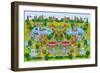 Dino Park-The Paper Stone-Framed Giclee Print