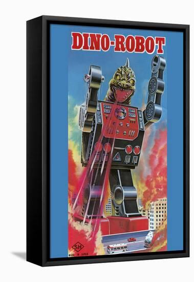 Dino-Robot-null-Framed Stretched Canvas