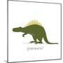 Dino Spinosaurus 1-Designs Sweet Melody-Mounted Art Print
