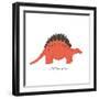 Dino Stegosaurus-Designs Sweet Melody-Framed Art Print