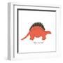 Dino Stegosaurus-Designs Sweet Melody-Framed Art Print