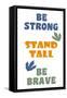 Dino Strong 1 v2-Kimberly Allen-Framed Stretched Canvas