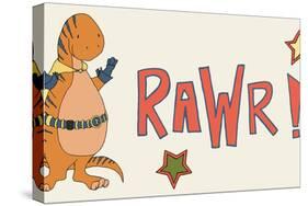 Dino Superhero RAWR-Designs Sweet Melody-Stretched Canvas