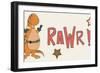 Dino Superhero RAWR-Designs Sweet Melody-Framed Art Print