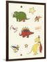 Dino Superheroes-Designs Sweet Melody-Framed Premium Giclee Print