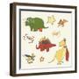 Dino Superheroes-Designs Sweet Melody-Framed Art Print