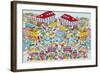 Dino Town-The Paper Stone-Framed Giclee Print