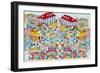 Dino Town-The Paper Stone-Framed Giclee Print