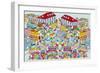 Dino Town-The Paper Stone-Framed Giclee Print