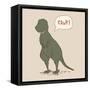 Dino Tyrannosaurus-Designs Sweet Melody-Framed Stretched Canvas
