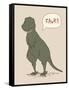 Dino Tyrannosaurus-Designs Sweet Melody-Framed Stretched Canvas