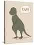 Dino Tyrannosaurus-Designs Sweet Melody-Stretched Canvas