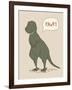 Dino Tyrannosaurus-Designs Sweet Melody-Framed Art Print