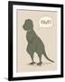 Dino Tyrannosaurus-Designs Sweet Melody-Framed Art Print