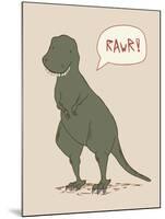 Dino Tyrannosaurus-Designs Sweet Melody-Mounted Art Print