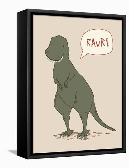 Dino Tyrannosaurus-Designs Sweet Melody-Framed Stretched Canvas