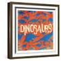 Dino-Jace Grey-Framed Art Print