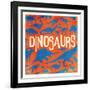 Dino-Jace Grey-Framed Art Print