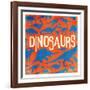 Dino-Jace Grey-Framed Art Print