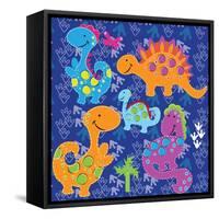 Dinos before Time-Asmaa’ Murad-Framed Stretched Canvas