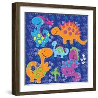 Dinos before Time-Asmaa’ Murad-Framed Giclee Print