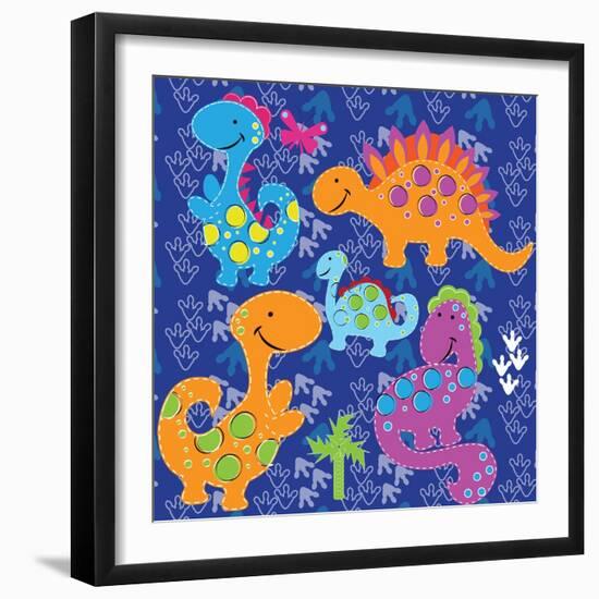 Dinos before Time-Asmaa’ Murad-Framed Giclee Print