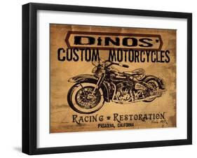 Dinos' Motorcycles-Jason Giacopelli-Framed Art Print