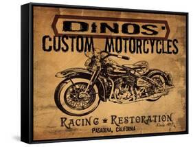 Dinos' Motorcycles-Jason Giacopelli-Framed Stretched Canvas