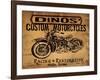 Dinos' Motorcycles-Jason Giacopelli-Framed Art Print